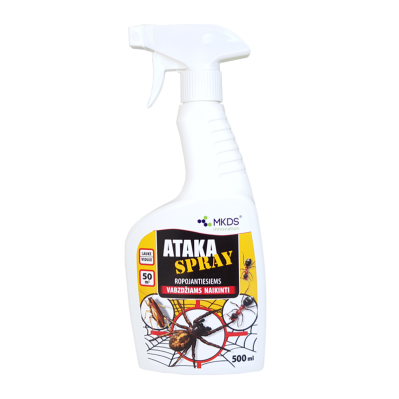 ATAKA SPRAY insekticidas ropojantiems vabzdžiams naikinti, 500 ml